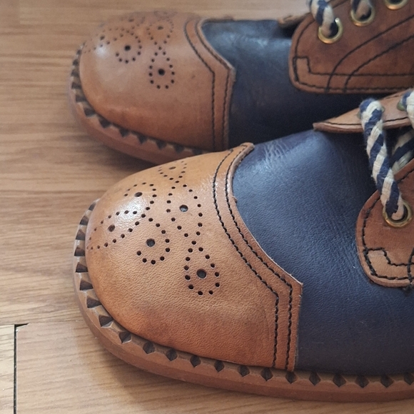 Weinbrenner Vintage Leather Shoes Size 9D - Picture 6 of 11